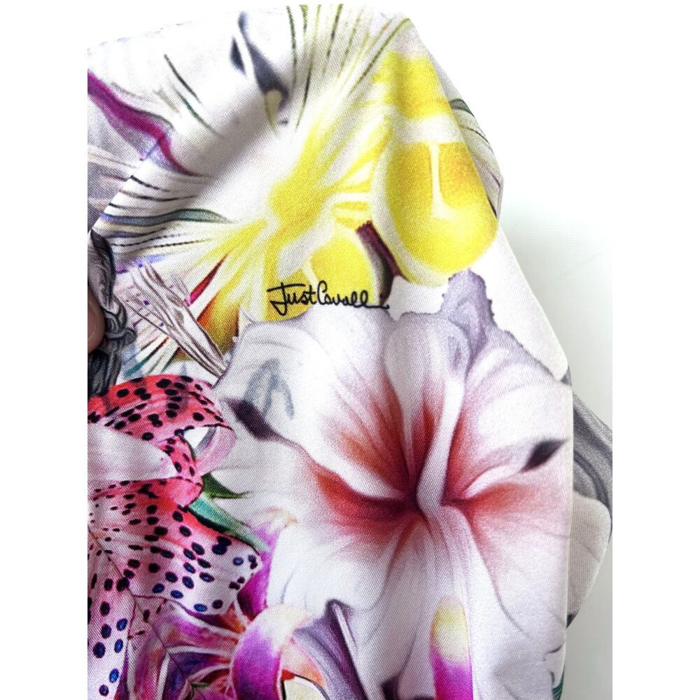 Roberto Cavalli Designer Swimsuit One Piece Halter Low Back Bathing Suit Large - Picture 9 of 9